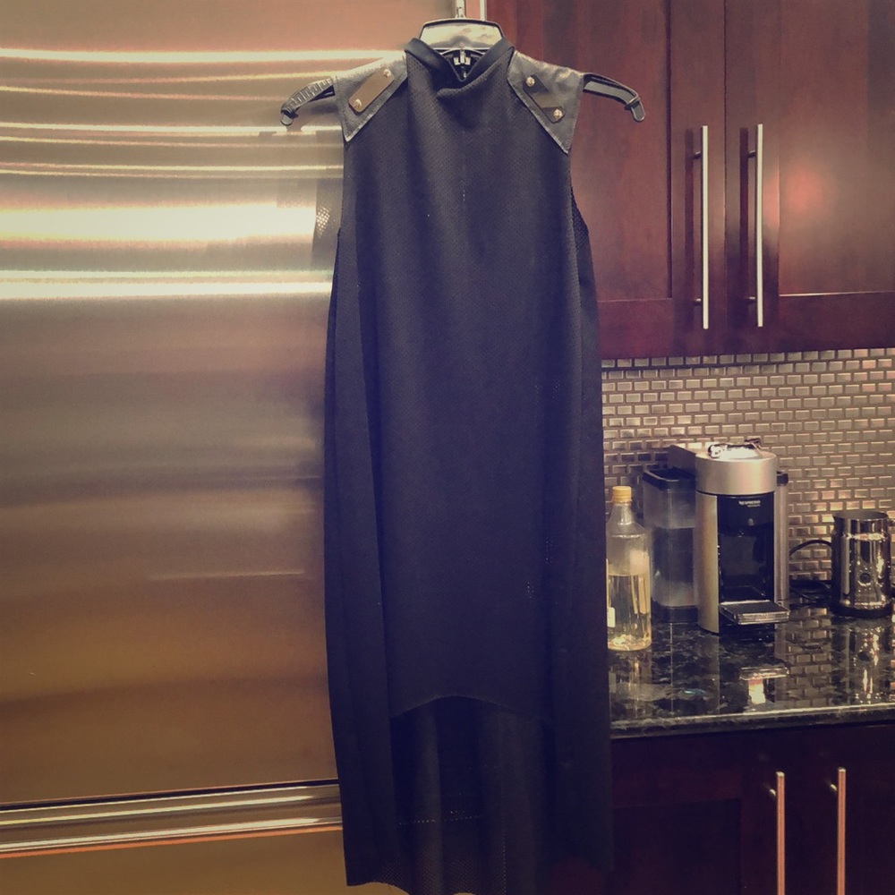 Black mesh dress